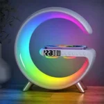 G63 3-in-1 Smart Speaker Lamp with Wireless Charging, RGB Light & Sunrise Alarm – Bluetooth Audio, App Control, Bedside Clock - Image 3