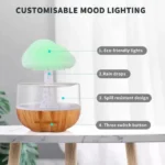 Latfu™ Colorful Mushroom Rain Cloud Humidifier – LED Night Light & Aromatherapy Diffuser with Raindrop Mist Effect - Image 2