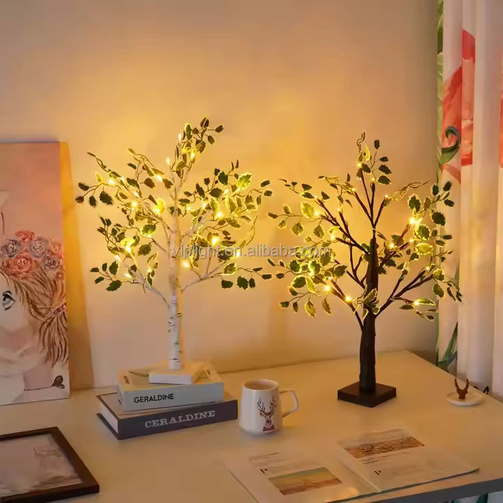 tree -lamp GlowLeaf – LED Tree Lamp with Green Leaves - Image 5
