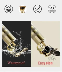 Vintage T9 Hair Trimmer – Professional Cordless Beard & Hair Clipper for Men / ভিন্টেজ T9 হেয়ার ট্রিমার - Image 3