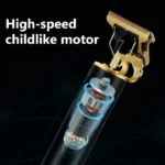 Vintage T9 Hair Trimmer – Professional Cordless Beard & Hair Clipper for Men / ভিন্টেজ T9 হেয়ার ট্রিমার - Image 2